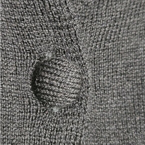 Talbots Women's Black Silk Blend Ruffle Cardigan Sweater Size MP EUC - Picture 5 of 10